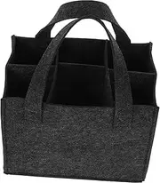 KICHOUSE Practical Felt Wine Tote Wine Carrier Bag Portable Elegant for Decorative Wine Bottle Storage