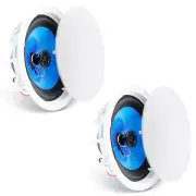 VEVOR 2PCs 8 in Ceiling Speakers 50-Watts Flush Mount Ceiling & in-Wall Speakers