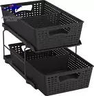 Simplehouseware 2 Tier Organizer Tray Pull-Out Sliding Drawer/Under-Sink Storage