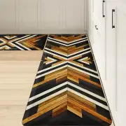 1/2 Thick Western Aztec Kitchen Rugs Sets of 2 Anti Fatigue Cushioned Boho Ki...