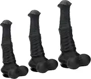 3 Sizes Horse Anal Plug Dildo, Extra Large Animal Penis with Suction Cup, Soft Anal Dildo Anal Plug Vagina Anus Sex Toy for Women Men(C)