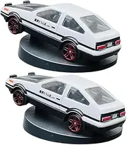 IFSLQNX Alloy Car Model Drifting Spin Ornament for Car - Metal AE86 Dashboard Decoration, Vehicle Turn and Follow Drift, Model Cars Ornament Gift (2pcs)