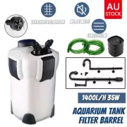 1400L/H Aquarium External Canister Filter Aqua Fish Tank Pond Pump UV Light AU