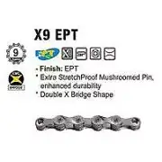 KMC X9EPT 9-Speed Chain - EcoPro TeQ Coating