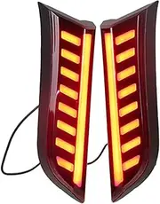 TDTAPN LED Rear Fog Light taillight Bumper brake Lamp Pillar light column Reflector Compatible for Jeep Compass 2017-2020