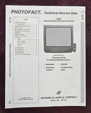Sams Photofact 3631 Service Manual for RCA F25215WTFE1/TTX1
