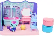 Gabby's Dollhouse, Primp and Pamper Bathroom with Mercat Figure, 3 Accessories,