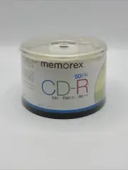 Memorex CD-R 52X 700MB 80 Min Blank Compact Discs 50 Pack New Sealed