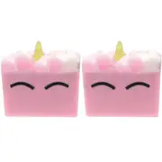 2PK Bomb Cosmetics U-nicorn Can Do It Scented Soap Slice Bar Bath Body Fragrance