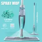 Floor Cleaning Sweeper Brooms with Microfiber Pad 360° Rotation Flat Spray Floor