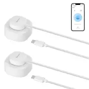 SNZB-05P Zigbee Water Leak Sensor with Detection Cable, Wireless Mini Flood D...