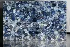 Random Dining Agate Blue LED Light Table Top Mosaic Stone Occasional Decor E200
