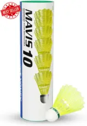 Mavis 10 Nylon Badminton Shuttlecock 6 Pack
