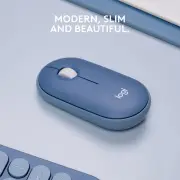 Logitech M350 Pebble Wireless Mouse (Blueberry)