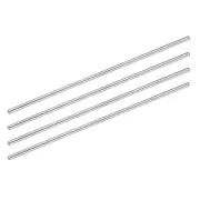 4Pcs 304 Stainless Steel Round Rods 4mm x 200mm for RC DIY Craft Tool
