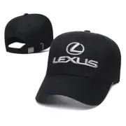 Lexus Car Auto Logo Black Hat Flexfit Baseball Cap Embroiderd Emblem