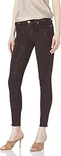 [Hudson] Women's Nico Midrise Skinny Jean with Supple Gold-Sparkle Coating