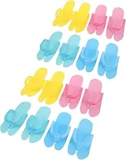 [Healeved] 8 Set One-time Use Slippers Eva Non-slip Slides Spa Hotel Beauty Salon Shower Shoes for Women Men
