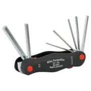 Wiha 35195 Metric Pocket Star Fold Up Key Set with Large Ergo Handle , 7-Piece