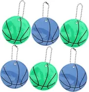 Totority Reflective Basketball Pendant Keychain Glow the Dark Supplies for Sters Wheelchairs High Visibility Accessories for Nighttime Use Fun Decorative Keyring