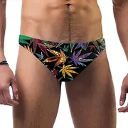 [VBFOFBV] Men's Printed Jammer Swimsuit Swim Shorts, Cartoon Animal Bear Blue Lovely