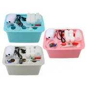 110V Hydroponic Grow Box 6 Holes DWC Hydroponic System Kit Indoor Water Planting Container 3 Colors 1195 GREY