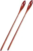 FELTECHELECTR Honey Stirring Spoon Set Wooden Coffee Spoon Long Handle for Honey Syrup