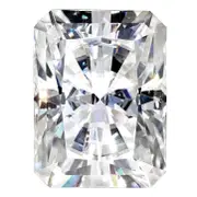 Gemstone Moissanite True Light G-H-I Color 10X8mm Emerald Radiant Cut
