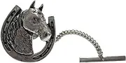 [Kiola Designs] Horse and Horse Shoe Tie Tack