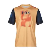Fox Racing MTB Ranger Taunt Race Mens Short Sleeve Jerseys-Orange Sherbert-Me...