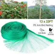 13 x 33ft Garden Netting Heavy Duty PE Anti Bird Netting Plants Fruits Tree Vege