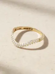 [STONE AND STRAND] STONE AND STRAND - Anjelica 14-karat Gold Diamond Ring - 5 5 Gold