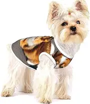 Funny Corgi Butt Brown print Tshirts for Small Dogs Dog's Fashion Shirt Breathable Sleeveless Shirts for Small Dogs