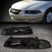 FOR 95-00 CIRRUS STRATUS BREEZE OE STYLE SMOKE CLEAR CORNER HEADLIGHT HEAD LAMPS (for: Chrysler)