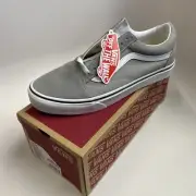 Vans Old Skool Drizzle/True White(Gray) Skate Shoe Mens Size 8.5 Wms 10