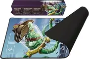 Mindbug Captain Tentacles Playmat - Official Playmat for Mindbug Game, Slip-Resistant Rubber Base with Double-Stitched Edges, 14" x 24", Single Player, Made by Ghost Galaxy