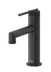 Vigo VG01049MB Sterling 1.2 GPM 7" H Single Handle 1 Hole Bathroom - Matte Black