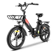 [EU DIRECT] KAISDA K201 Electric Bike 36V 10.4AH*2 Dual Batteries 250W Motor 20inch Tires 80-90KM Max Mileage 150KG Max
