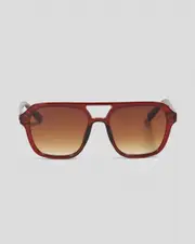 [Carve] Carve Women's Londyn Sunglasses in Crystal Peacan/Brown Gradient One Size Crystal Peacan/Brown Gradient