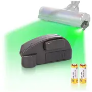 Dust Detector Light Vacuum LED Light Attachment, Green LED Light for Vacuum Cleaner Head Accessorie Gray