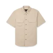 Tilley Mens Short Sleeve Button Up Shirt - M - Tan