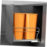 Pull Out Trash Can Under Cabinet with Soft-Close Slides, Garbage Can Not