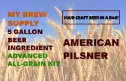 American Pilsner ALL GRAIN 5 gal Beer Home brew Ingredient Kit by My Brew Supply
