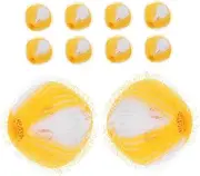 LABRIMP 10pcs Reusable Clothes Cleaning Balls for Washing Machine Winding Lint Remover Hair Removal Tool for Laundry Cleaning Durable and Convenient Washing Ball
