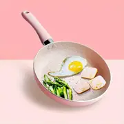 1pc Pink Maifan Stone Pot, 6.5inch Non-stick Soup Pot, Frying Pot, Food Supplement Pan, Flat Cooking Utensils, Kitchen Utensils For Daily Cooking, Coo