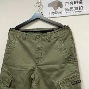 跩狗嚴選 極度乾燥 Superdry Cargo 復古水洗風格 短褲 多口袋 純棉耐磨 工作褲 斯里蘭卡製 軍綠