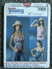 Burda 8044 Sewing Pattern Bustier 3 Styles Young Fashion Sz 8-20 UNCUT FF