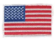 American Flag - USA 2" x 3" Hook & Loop 2 Piece Patch