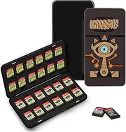 T Tersely 24-Slot Switch Game Case for Nintendo Switch Games - Portable Game Card Holder with 24 Slots for Switch Game Cards,for Lite/OLED/NS Games. Sheikah Slate