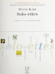 FJH DAVID KARP SOLO-ETTES PIANO SOLO MUSIC BOOK COMPOSERS IN FOCUS NEW ON SALE